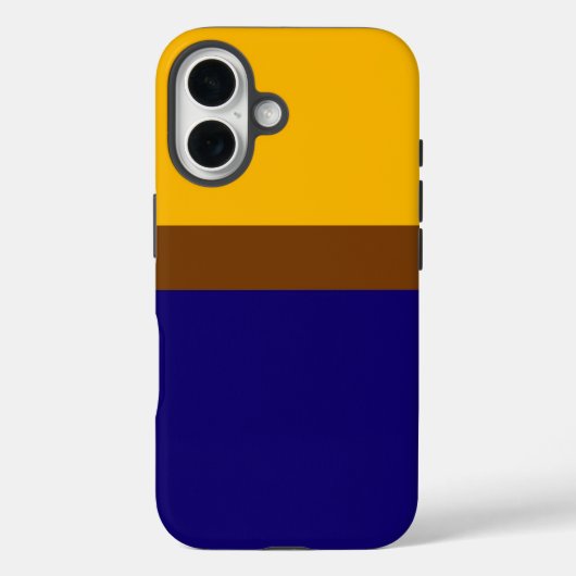 Gelbblau - Schlichte Blockgestaltung Case-Mate iPhone Hülle (Rückseite)