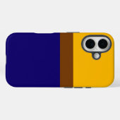 Gelbblau - Schlichte Blockgestaltung Case-Mate iPhone Hülle (Rückseite (Horizontal))