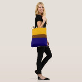 Gelbblau - Schlichte Blockgestaltung Tasche (Am Model)