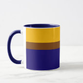 Gelbblau - Schlichte Blockgestaltung Tasse (Links)