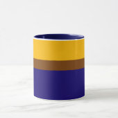 Gelbblau - Schlichte Blockgestaltung Tasse (Zentrum)