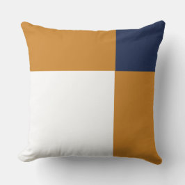 Gelbblau und Perl Kissen