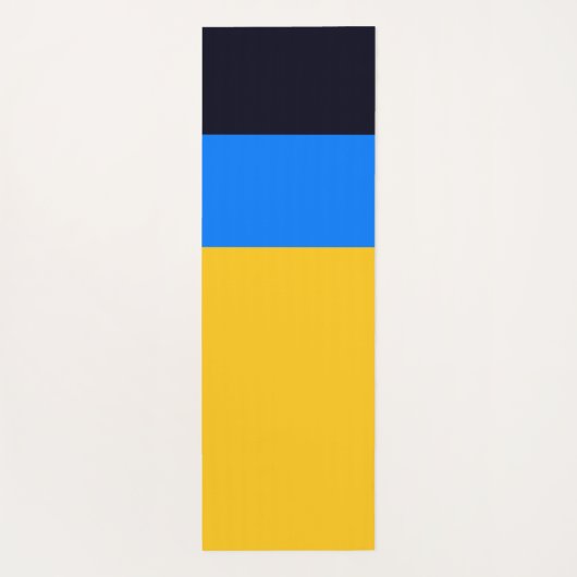 Gelbblau Yogamatte (Rückseite)