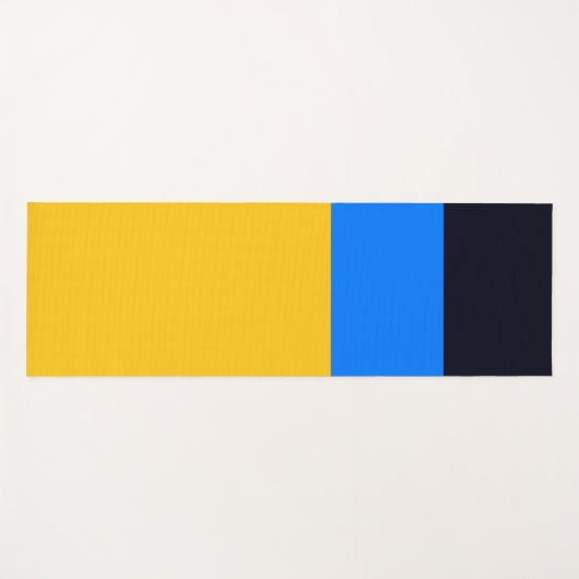 Gelbblau Yogamatte (Vorderseite (Horizontal))