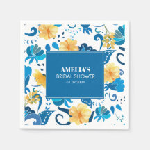 Gelbblauchblaues italienisches Brautparty