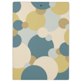 Gelbblaue Moleküle Zwischenablage Klemmbrett (Rückseite)