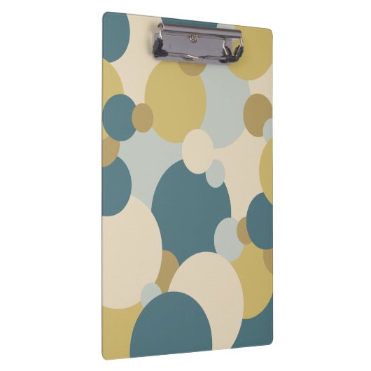 Gelbblaue Moleküle Zwischenablage Klemmbrett (Rechts)