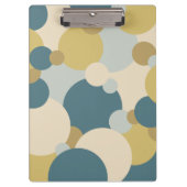 Gelbblaue Moleküle Zwischenablage Klemmbrett (Vorderseite)