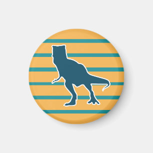 Gelbblauer Dinosaurier Magnet