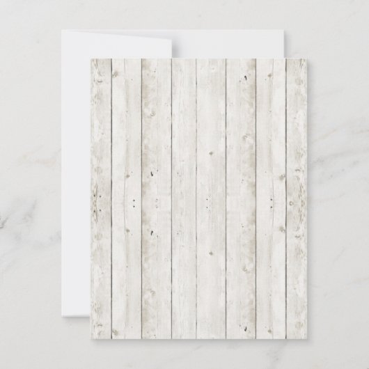 Gelbblauer Sonnenblume Rustikales Foto Save the Da Save The Date (Rückseite)