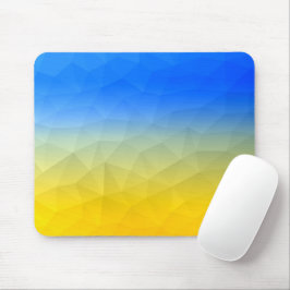 Gelbblaues geometrisches Muster Mousepad
