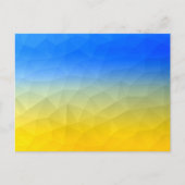 Gelbblaues geometrisches Muster Postkarte (Vorderseite)