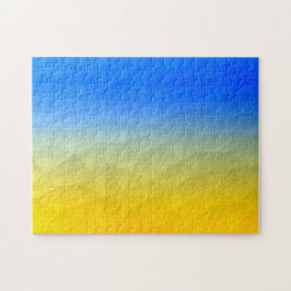Gelbblaues geometrisches Muster Puzzle