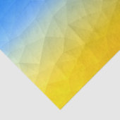 Gelbblaues geometrisches Muster Seidenpapier (Ausschnitt)