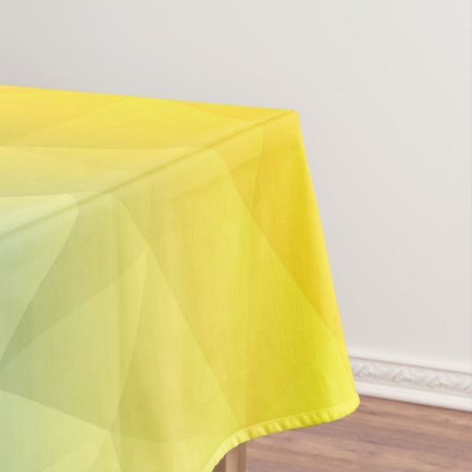 Gelbblaues geometrisches Muster Tischdecke (Beispiel)
