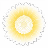 Gelbblume Aufkleber (Vorderseite)