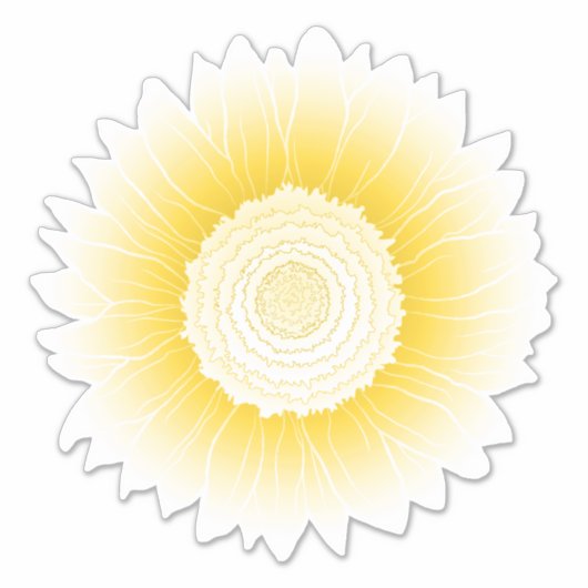 Gelbblume Aufkleber (Vorderseite)