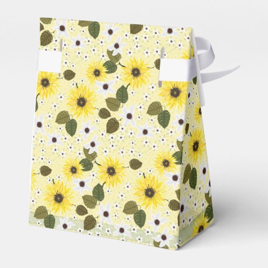 Gelbblume | Babydusche Geschenkschachtel (Rückseite)