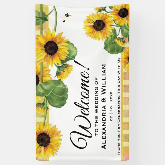 Gelbblume | Begrüßung Banner (Vertikal)