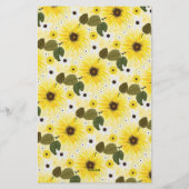 Gelbblume Briefpapier (Rückseite)