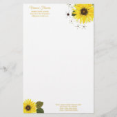 Gelbblume Briefpapier (Vorderseite)