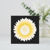 Gelbblume Einladung (Stehend Vorderseite)