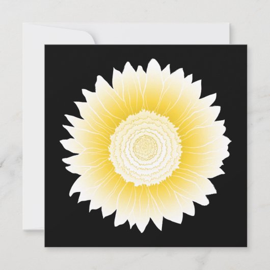 Gelbblume Einladung (Vorderseite)