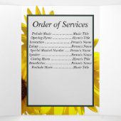 Gelbblüten mit Mutation Fünf Foto Gedenkstätte Dreifach Gefaltete Ankündigung (Innenseite Mitte)