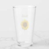 Gelbblütenblume Glas (Rückseite)
