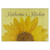 Gelbblütenblume Individuelle Name Schneidebrett (Vorderseite)