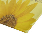 Gelbblütenblume Individuelle Name Schneidebrett (Ecke)