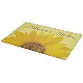 Gelbblütenblume Individuelle Name Schneidebrett (Ecke)