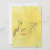 Gelbblütenblume Party Einladung (Rückseite)