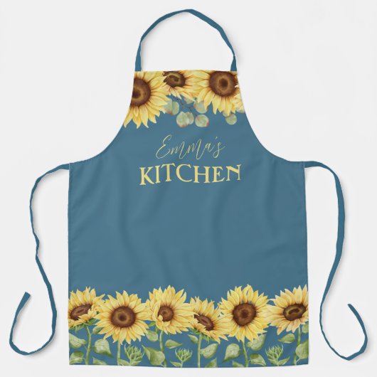 Gelbblütenblume Schürze (Vorderseite)