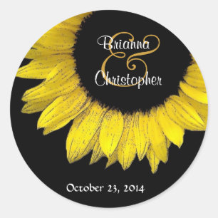 Gelbblütenblume Umschlag Aufkleber