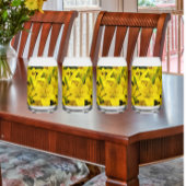 Gelbblütenblüte Dosenglas