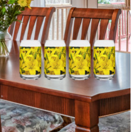 Gelbblütenblüte Dosenglas