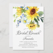 Gelbblütenbrunch Brautparty Einladung (Vorderseite)