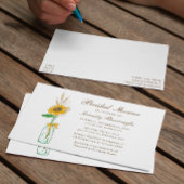 Gelbblütendes Brautparty Einladungspostkarte