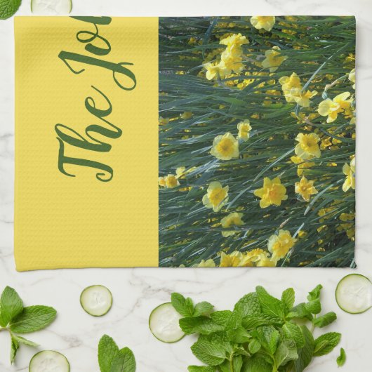 Gelbblütendüree Geschirrtuch (Gefaltet)