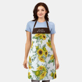 Gelbblütenfarbe Schürze (Getragen)