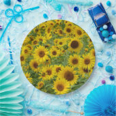 Gelbblütenfeld Pappteller (Party)