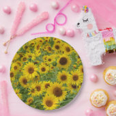 Gelbblütenfeld Pappteller (Party)