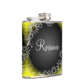 Gelbblütenflorenflasche Flachmann (Rechts)