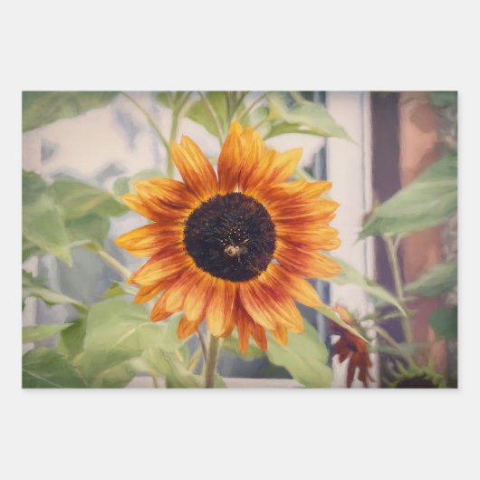 Gelbblütengarten Geschenkpapier Set (Vorderseite 2)