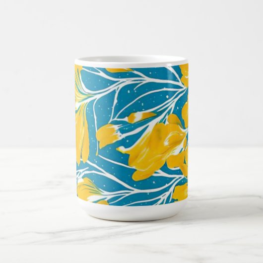 Gelbblütengarten Kaffeetasse (Mittel)