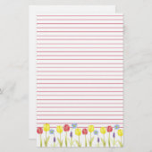 Gelbblütengarten Rote Linde Briefpapier (Vorne/Hinten)