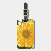 Gelbblütengelbe Blume Gepäckanhänger (Vorderseite vertikal)