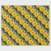 Gelbblütengelbe Blume Geschenkpapier (Flach)