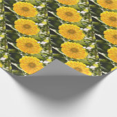 Gelbblütengelbe Blume Geschenkpapier (Ecke)